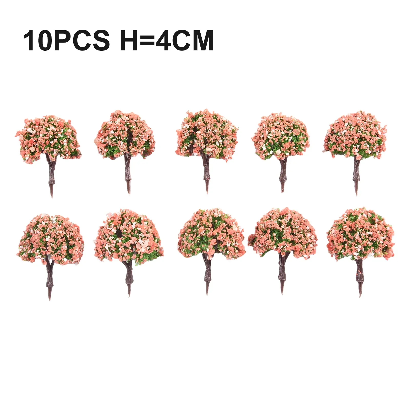 

Hot Sales Colorful Model Trees Architecture Train Railway Wargame Diorama Scenery 10Pcs 4CM Accessories Home Decor