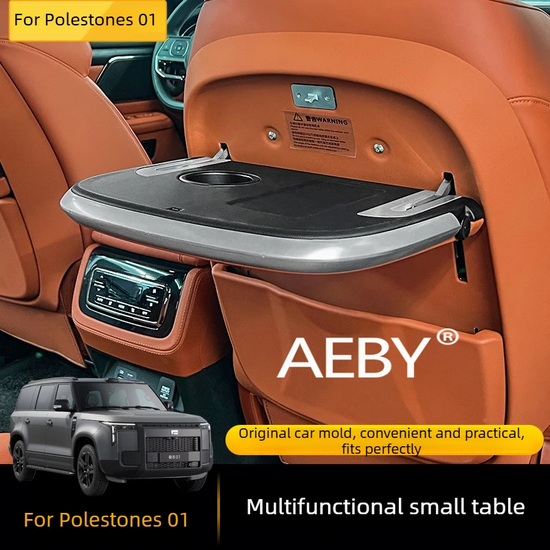AEBY For Polestones 01 Foldable Car Tray Table,Back Seat Organizer Tray,Detachable & Adjustable Table,Car interior accessories