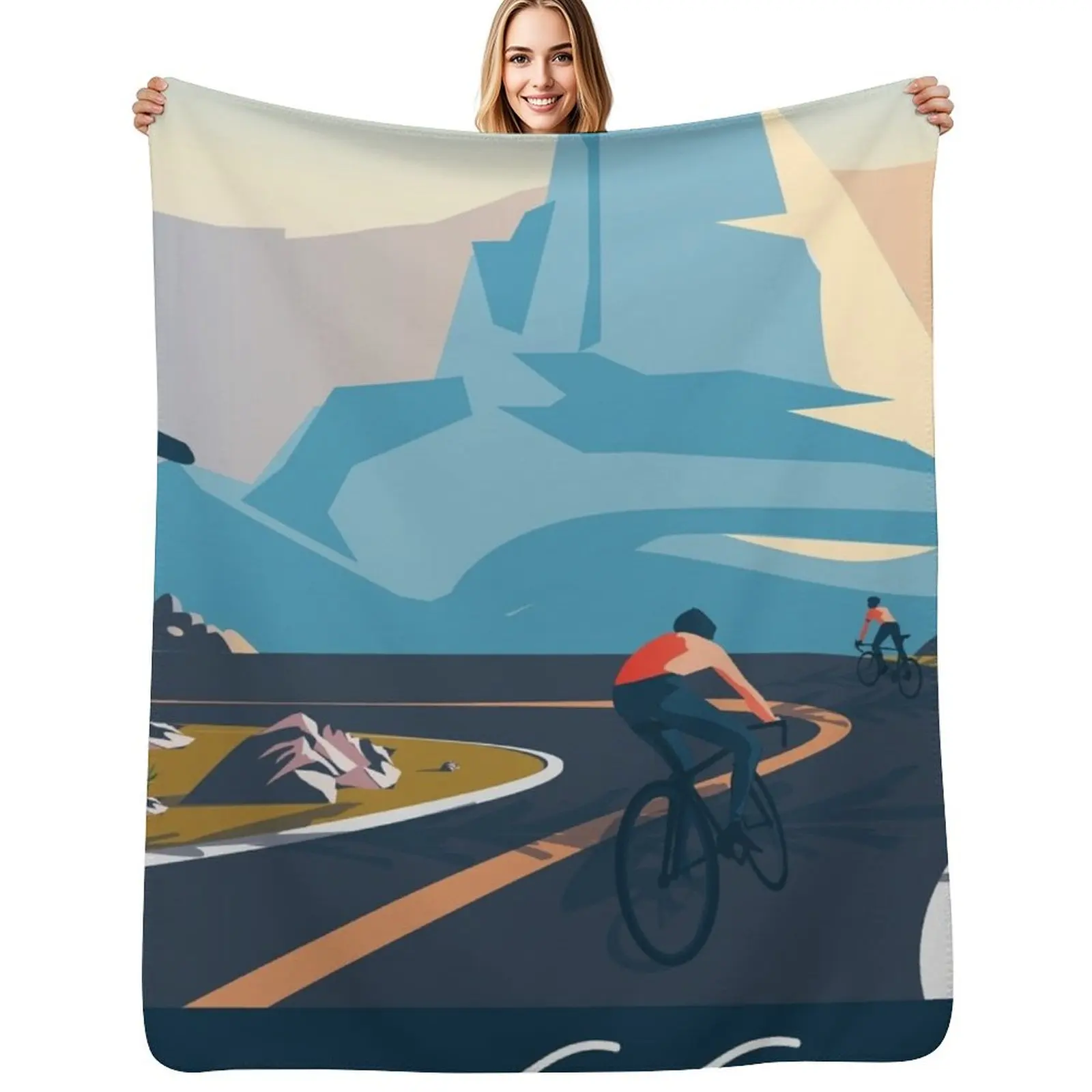 

Yosemite National park poster Throw Blanket Giant Sofa blankets ands Soft Plaid Blankets