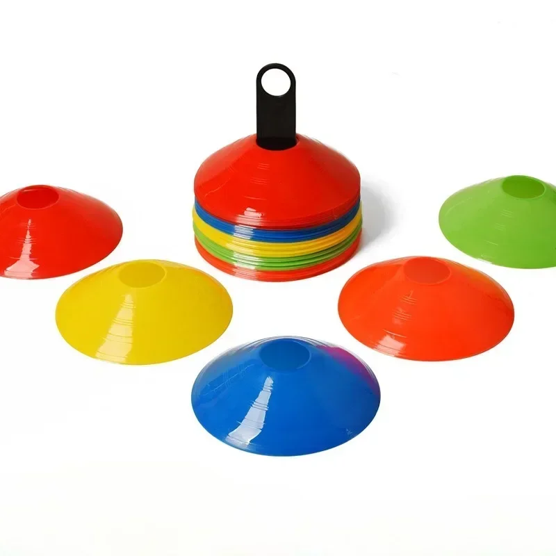 مجموعة معدات التدريب على خفة الحركة ، المخاريط الفضائية ، معدات تدريب كرة السلة والرياضة ، شعار القدم الدائري