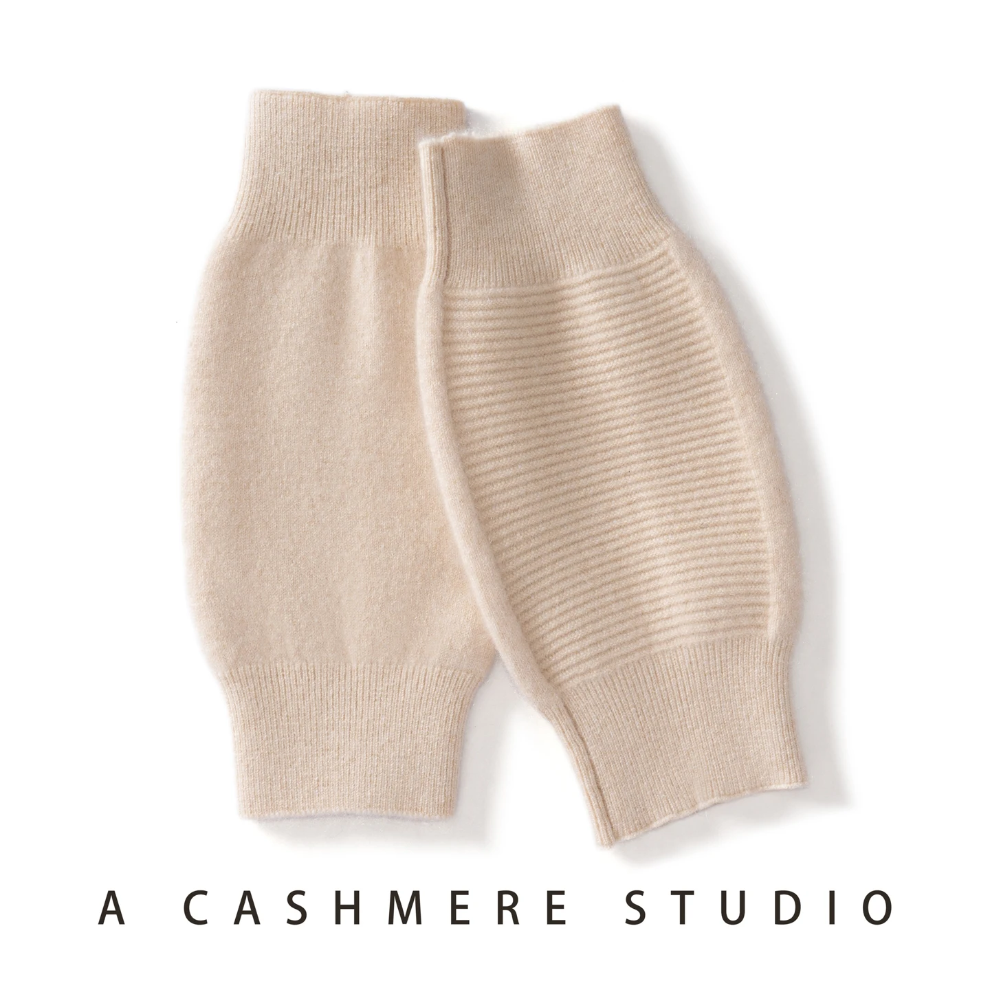 DjzDsm 100% Cashmere 2025 Autumn And Winter New Men's And Women's General Short Thick Windproof And Cold Warm Knit Knee Pads
