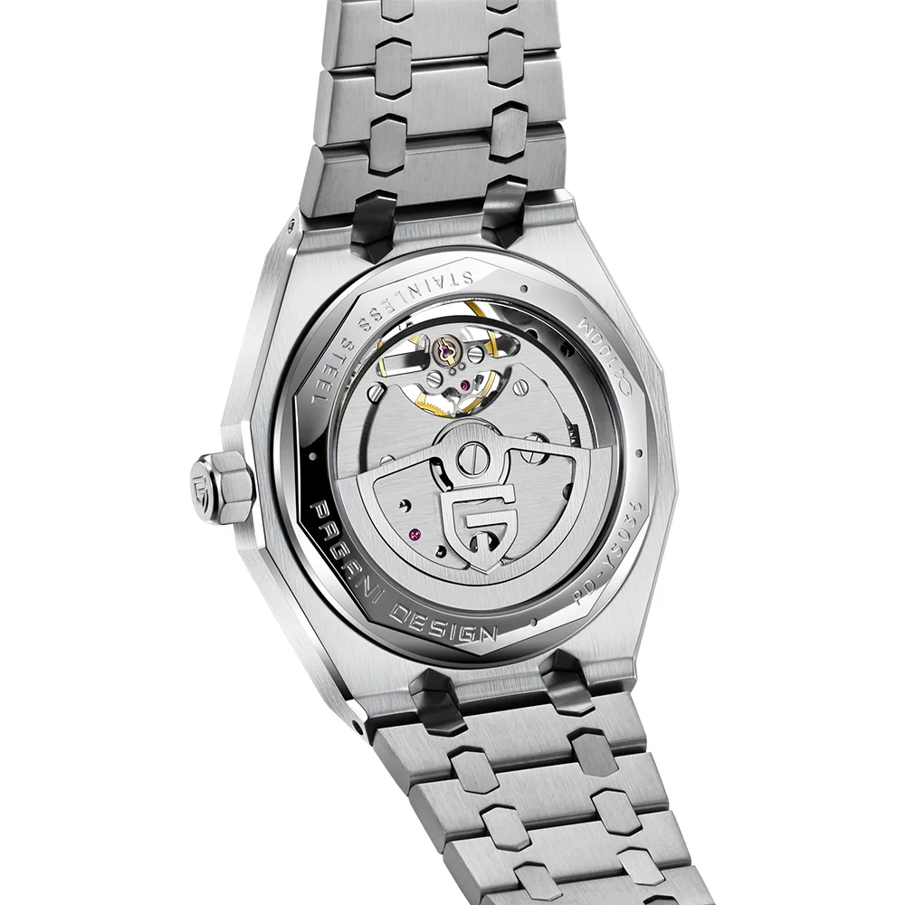 PAGANI DESIGN Men's Automatic Mechanical Watch Sapphire AR AF Glass 100M Driving Waterproof Stainless Steel Wristwatch PDYS036