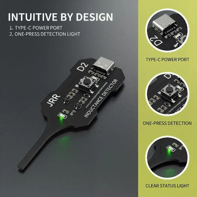 V2.0 Type-C Inductance Tester Handheld Mobile Motherboard Fault Detector for Professional Phone Repair Services