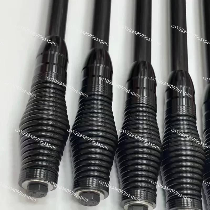 Bullbar decorative bar and automotive antenna flagpole:bold screw spring,large height limit belt to enhance off-road performance