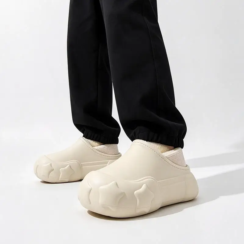 Lightweight Waterproof EVA Warm Plush Sports Shoes Men Winter 2026 Designer Star Platform Casual Sneakers Couple Cotton Shoes