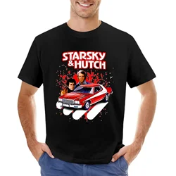 graphic tees quick drying Short sleeve tee big and tall t shirts for men Starsky and Hutch TV series T-shirt shirts