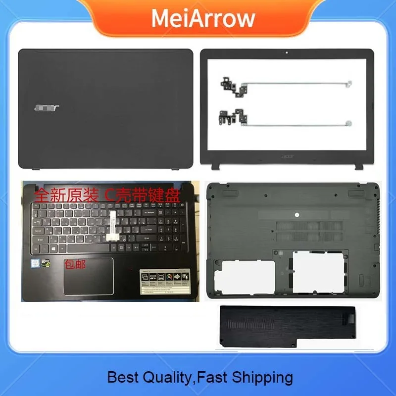 

Новый/org для Acer Aspire F5 F5-573 F5-573G задняя крышка ЖК-дисплея/петли/рамка/верхняя крышка упора для рук/нижняя часть корпуса/двери