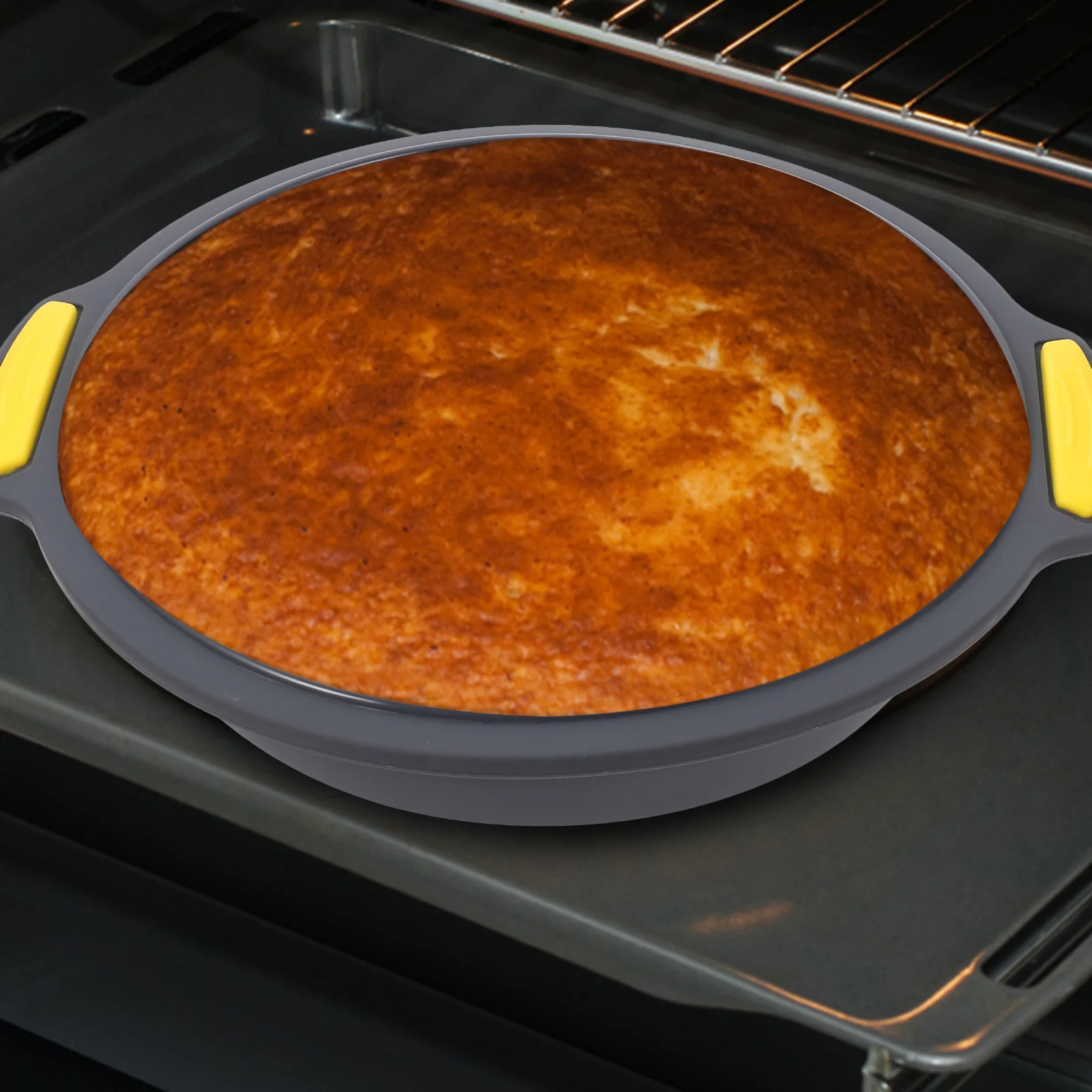 

Silicone Cake Mold Round Small Bakeware Stackable Baking Pan Bread Cheesecake for Dish