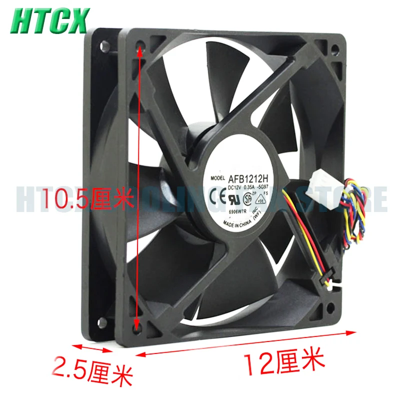 New AFB1212H 12V 0.35A 12CM 12025 Chassis Power Cooling Fan