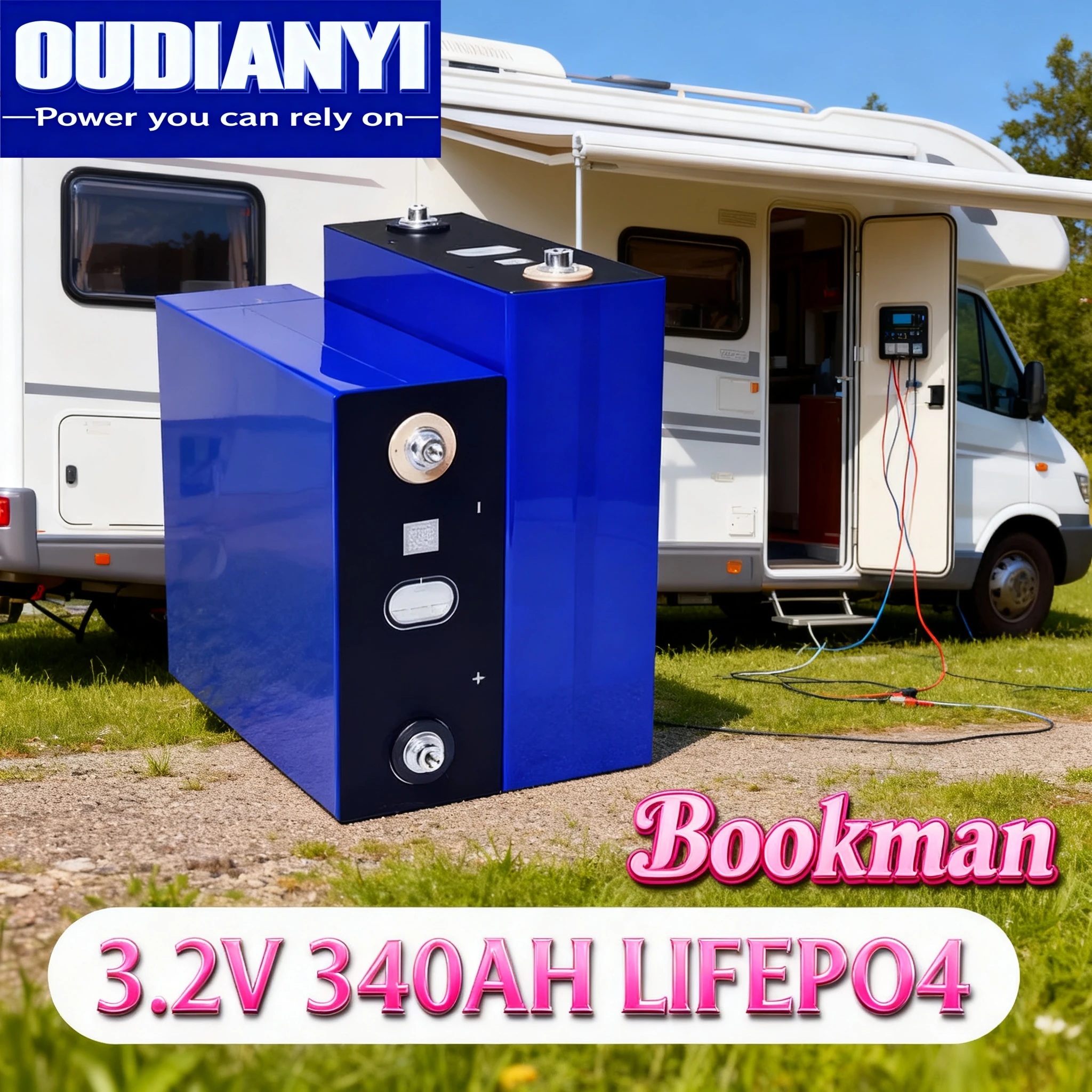 

3,2 В 340 Ач Lifepo4 Батарея класса A 3C Высокая мощность DIY 12 В 24 В 48 В EV RV Солнечная аккумуляторная батарея Duty Free