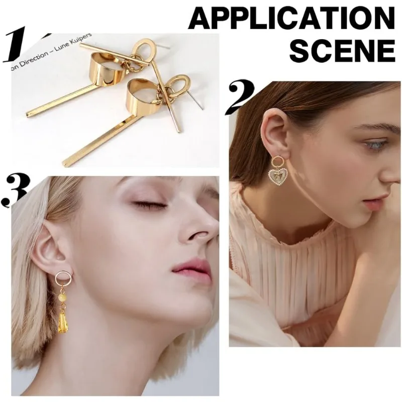 20PCS 18K Real Gold Plated Simple Circle Earring Studs Minimalist Geometry Earring Posts for Valentine\'s Day Anniversaries