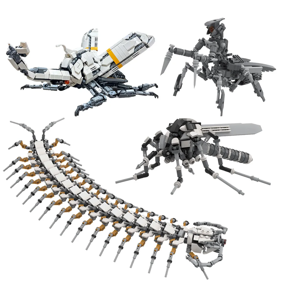 

MOC Mechanical insect Building Blocks Model Mechanical Centipede Mantis Bricks Mechanical Beetle Assembly Toys Kid Birthday Gift