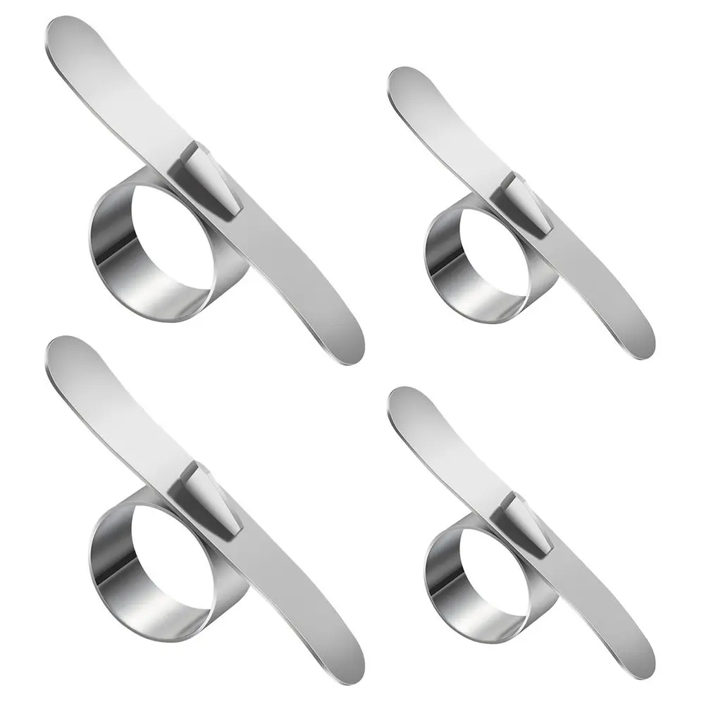 1Set Orange Peeler Ring Stainless Steel Citrus Fruit Peeler Ergonomic Grip Hardened Edge for Oranges Grapefruit Effortless Peel