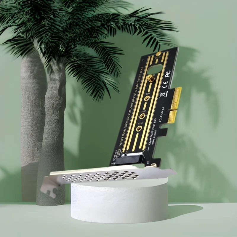 

For Key-M PCI-E NVME SSD Adapter Card M.2 NVME 2230-22110 Size SSD to PCI-E PCIe 4X 4.0 Converter Adapter PCI Express Riser Card