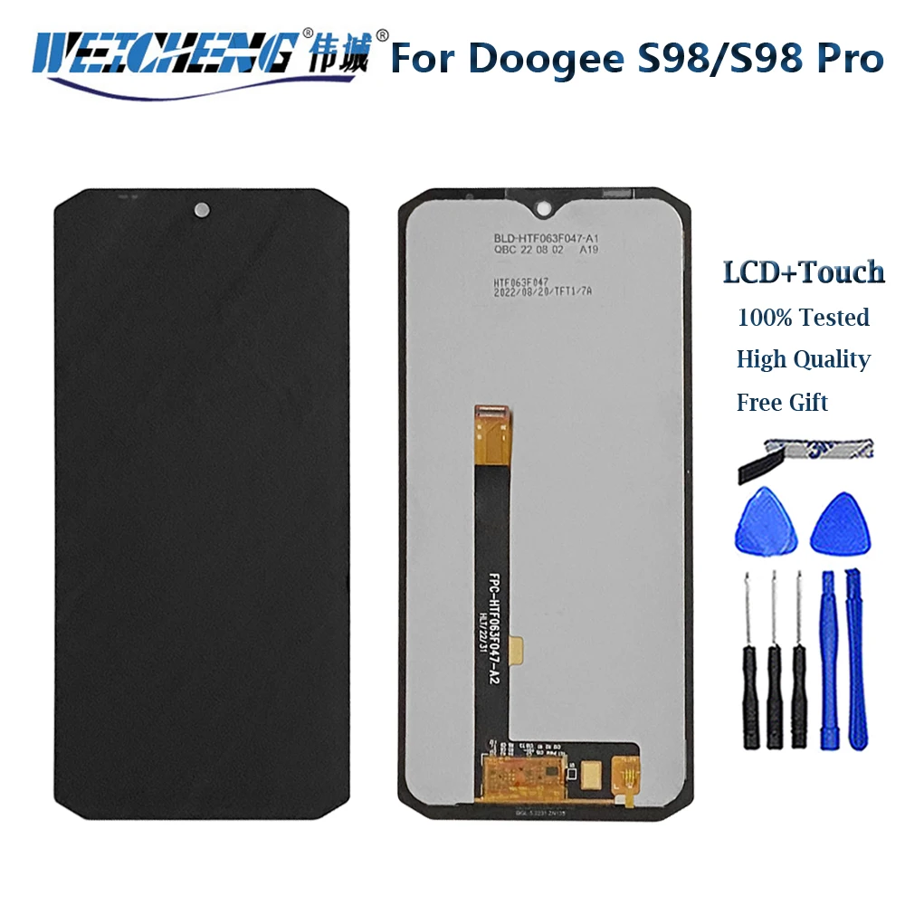 

Original 6.3" For DOOGEE S98 / S98 Pro LCD Display + Touch Screen Assembly Replacement Tested Well For Doogee S98Pro Phone lcd