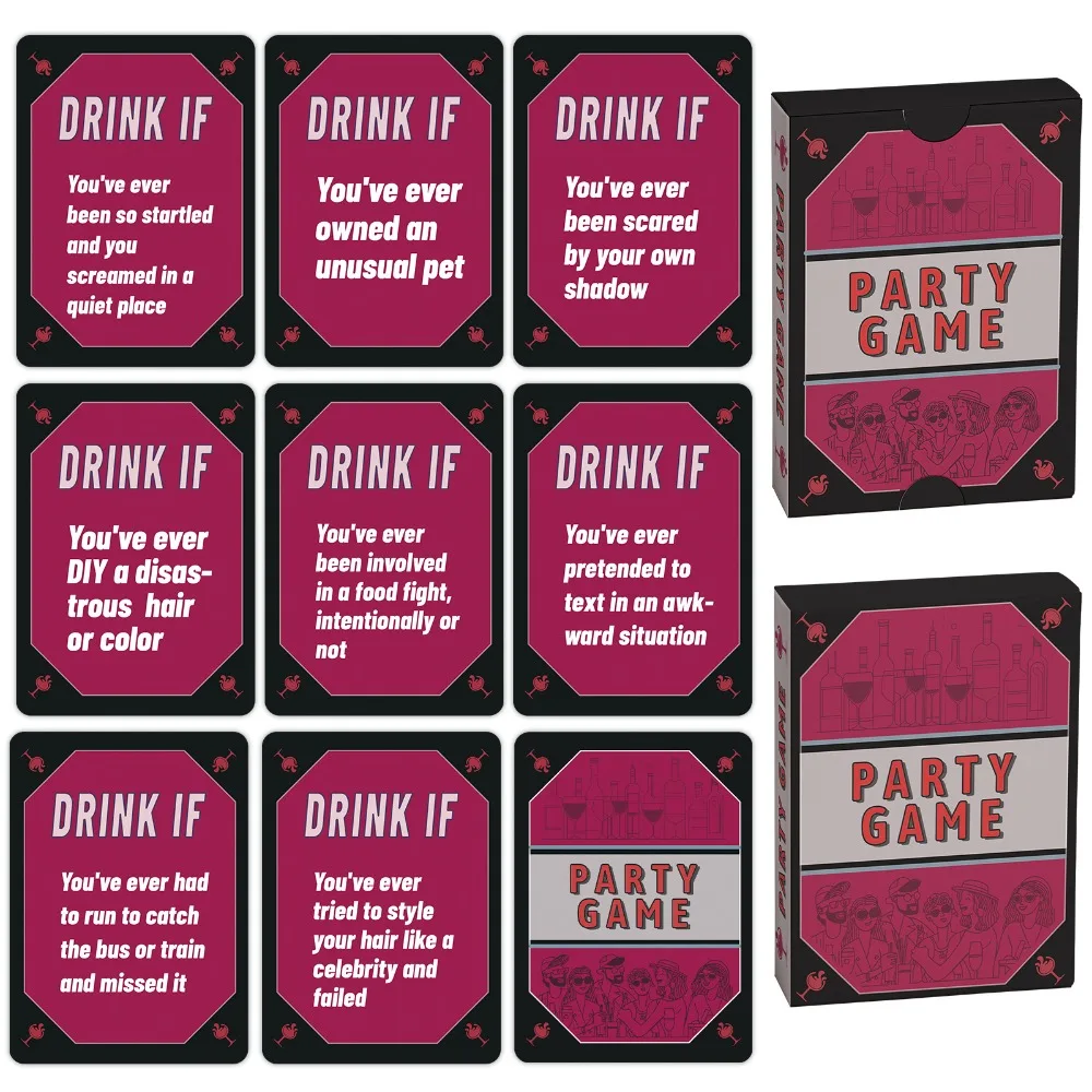 

New 50 English Party Game Drink If Truth or Dare Party Gathering Board Game Cards Fun Lively Exciting Engaging