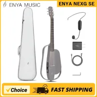 Enya Acoustic Electric Carbon Fiber Travel Guitar NEXG SE Smart Guitarra for Adults with 30W Wireless Speaker, Thickened Gig Bag