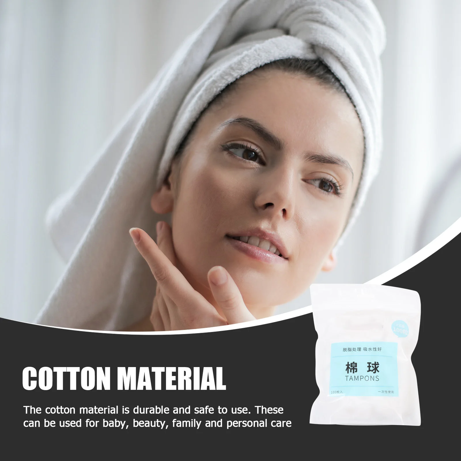 300 stuks make-up katoenen ballen puur zacht absorberend voor huidverzorging huisdier nagellak verwijderen ambachtelijke projecten katoenen ballen