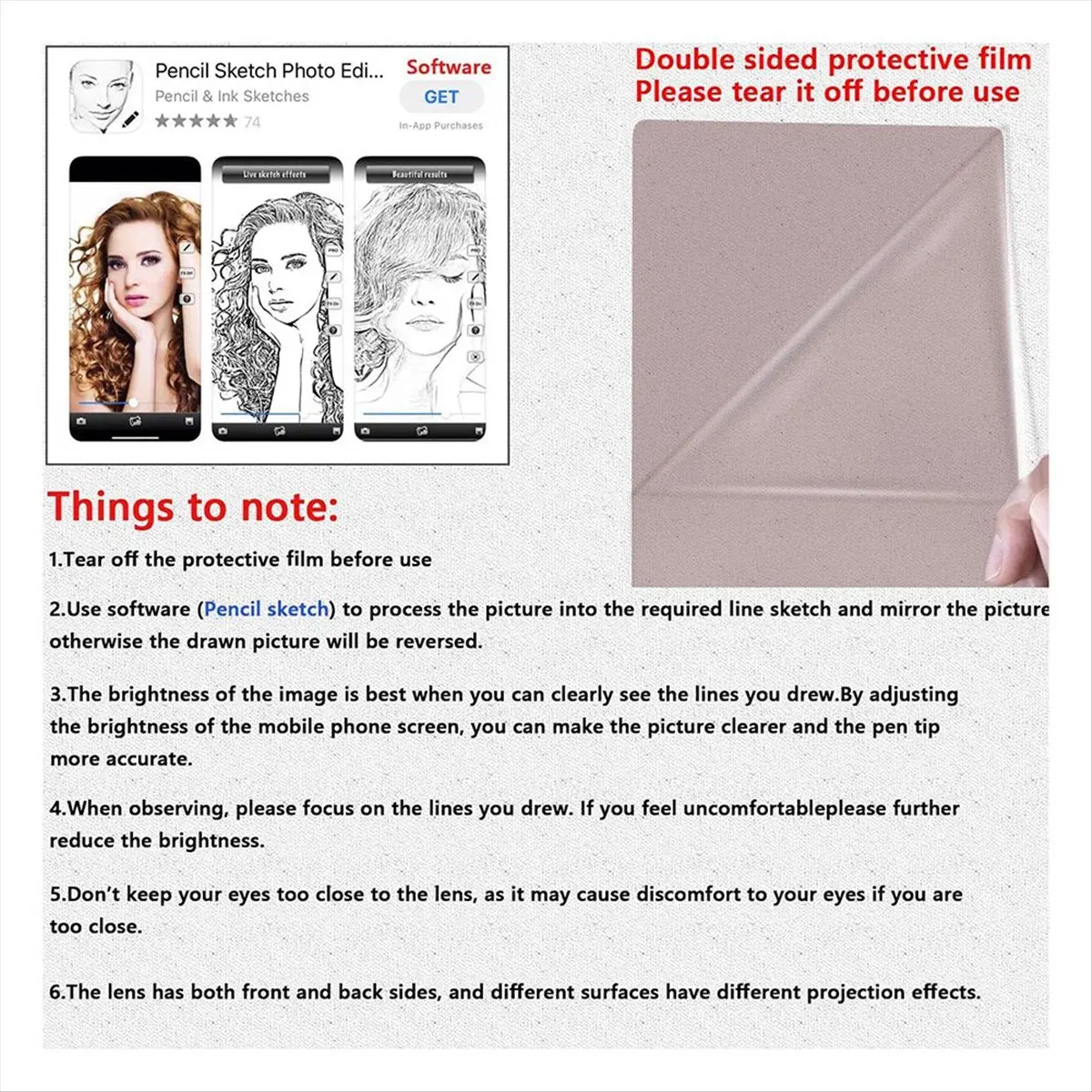 HITL Optical Image Drawing Pad Sketch Wizard Easy Tracing Drawing Artifact Sketch Kit Suitable for Children and Beginners