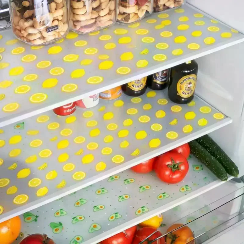 1 Roll Shelf Liner For Kitchen Cabinet EVA Waterproof Fridge Pad Cupboard Mat Easy Placemat Non Adhesive Drawer Liner Supply Se - view 2
