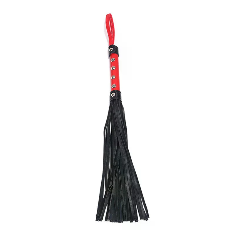 High Quality Pu Leather Pimp Whip Racing Riding Crop Party Flogger Hand Cuffs Queen Colourful Horse Riding Whip