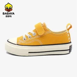 Babaya Children Canvas Shoes Boys 2023 Autumn New Fashion White Shoes Girls Shoes Boys Breathable Sneakers for Kids Casual Shoes