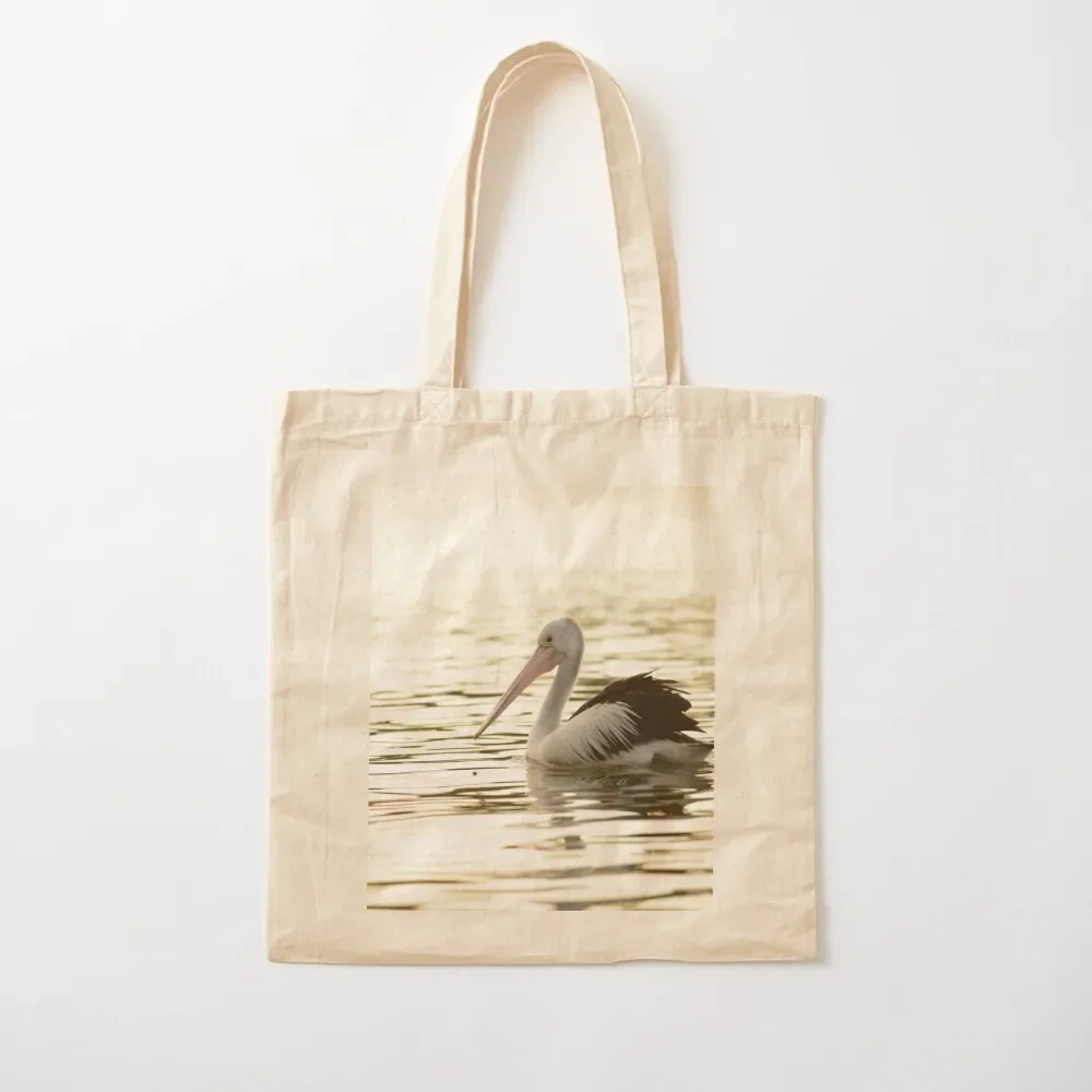 Golden Pelican Drifting Tote Bag personalized tote bag custom tote bag