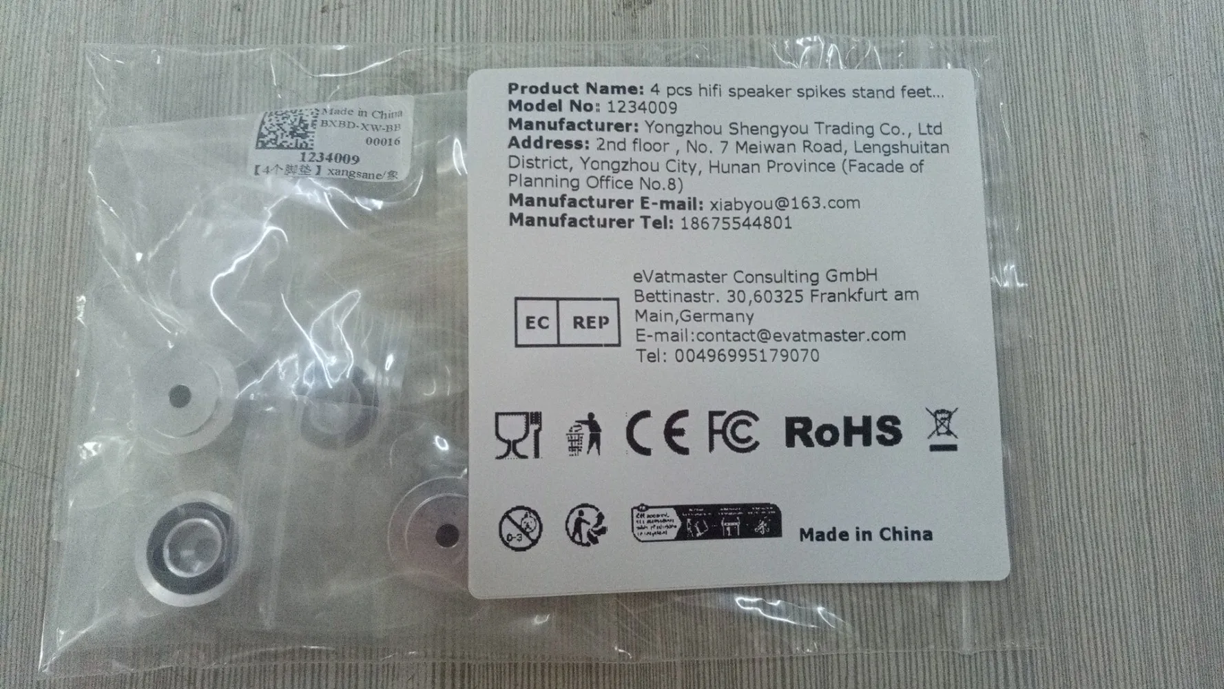 4 Pcs Hifi Speaker …