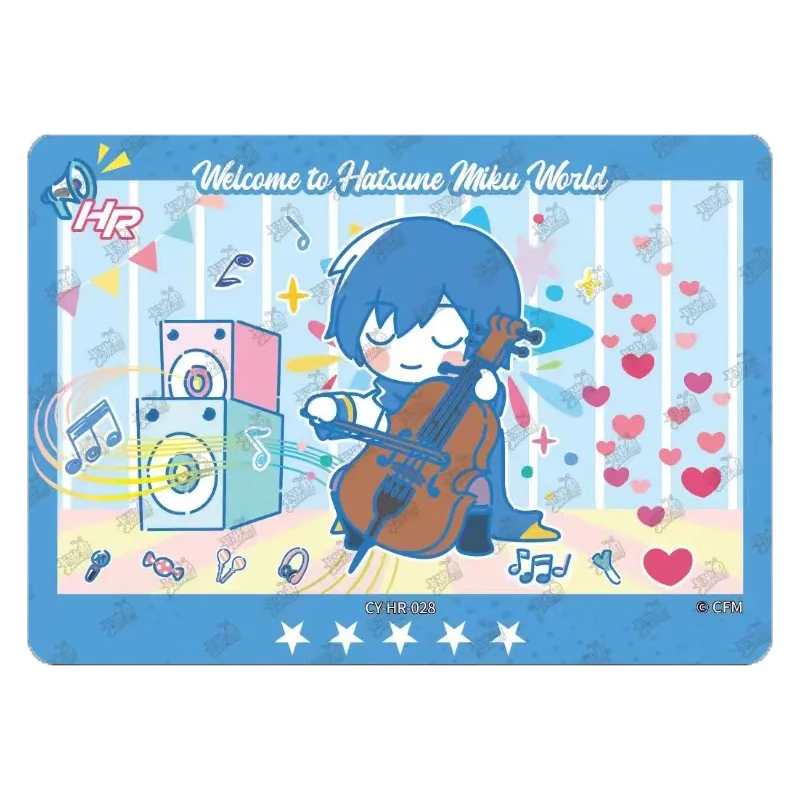 HR-013 Hatsune Miku Kagamine Rin Kagamine Len Oliver Zhiyu Moke Gakupo kaito Christmas Birthday Gift Collection Cards