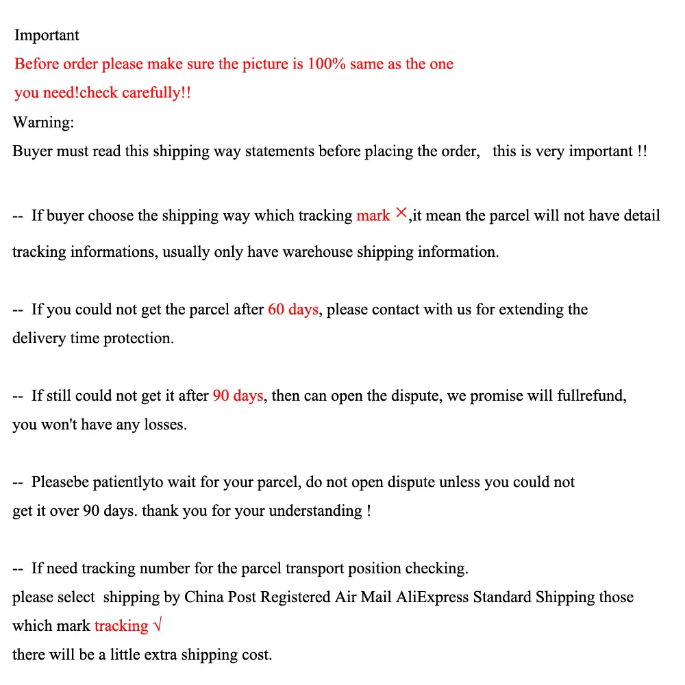 

just for our customer shipping fee or to missing package ship new one