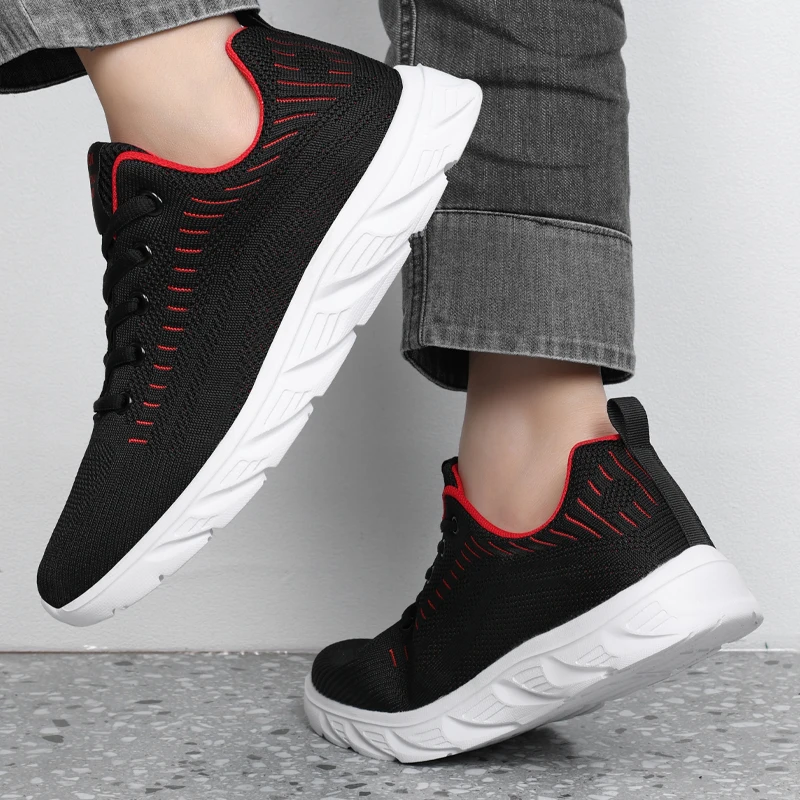 YRZL Leichte Laufschuhe, atmungsaktiv, rutschfest, für Herren, bequeme Turnschuhe, Outdoor-Sport, weich, verschleißfest – Detail 21