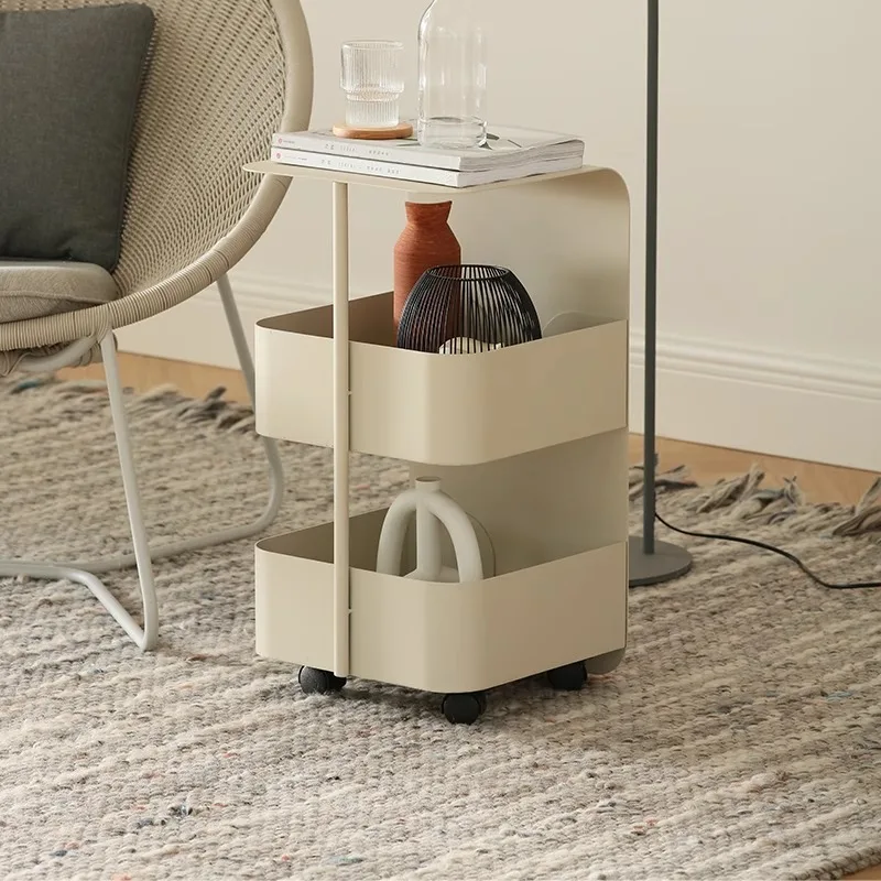 

bedside table high-end mobile simple home edge few new living room bedroom home modern light luxury storage edge few