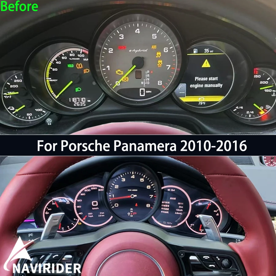 

Цифровая LCD-панель приборов для Porsche Panamera 2010-2016, LHD/RHD, многофункциональный дисплей, спидометр, экран приборной панели, панель приборов.