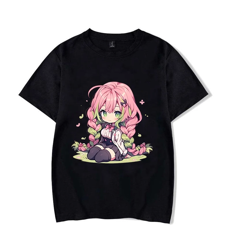 Hot Anime Graphic T Shirt Women\'s Fashion Y2k T-shirts Short Sleeve Shirts Cute Kanroji Mitsuri Summer T-shirts Plus Size Tops