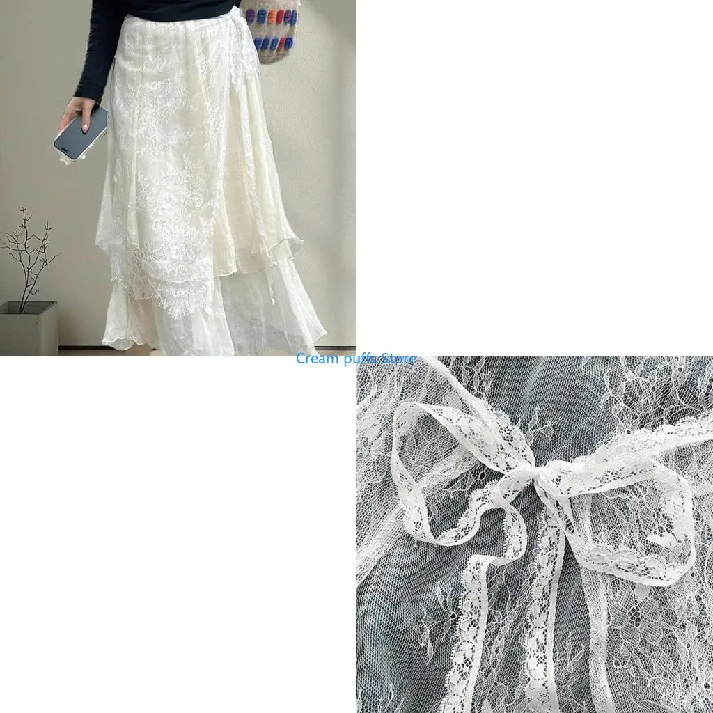 

50L Женщины Лето Связка Смотри через цветочные ресницы кружев