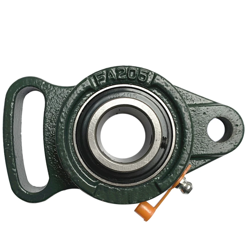 UCFA 204 205 206 207 208 209 210 Adjustable Diamond Flange Units Cast Housing Holder Block Outer Spherical Surface Ball Bearing