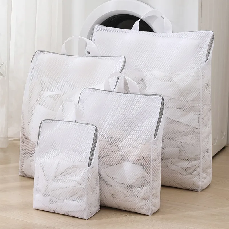 Upgraded Laundry Hand Bags Reusable Washing Machine Clothing Care Wash Bag Mesh Net Bra Socks Lingerie Underwear Laundry Storage