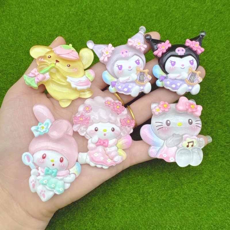 

Miniso мультфильм Sanrio diy кремовый клей чехол для мобильного телефона холодильник головной убор повязка на голову кулон ювелирные изделия из смолы ручной работы