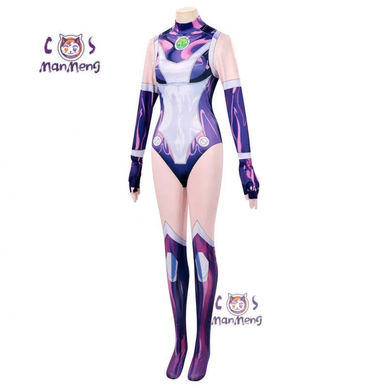 ティーンコスタイタンズスターファイアコスプレ衣装スーパーヒーロージャンプスーツ全身タイツボディスーツハロウィンプリンセスコリアンドル大人女性制服