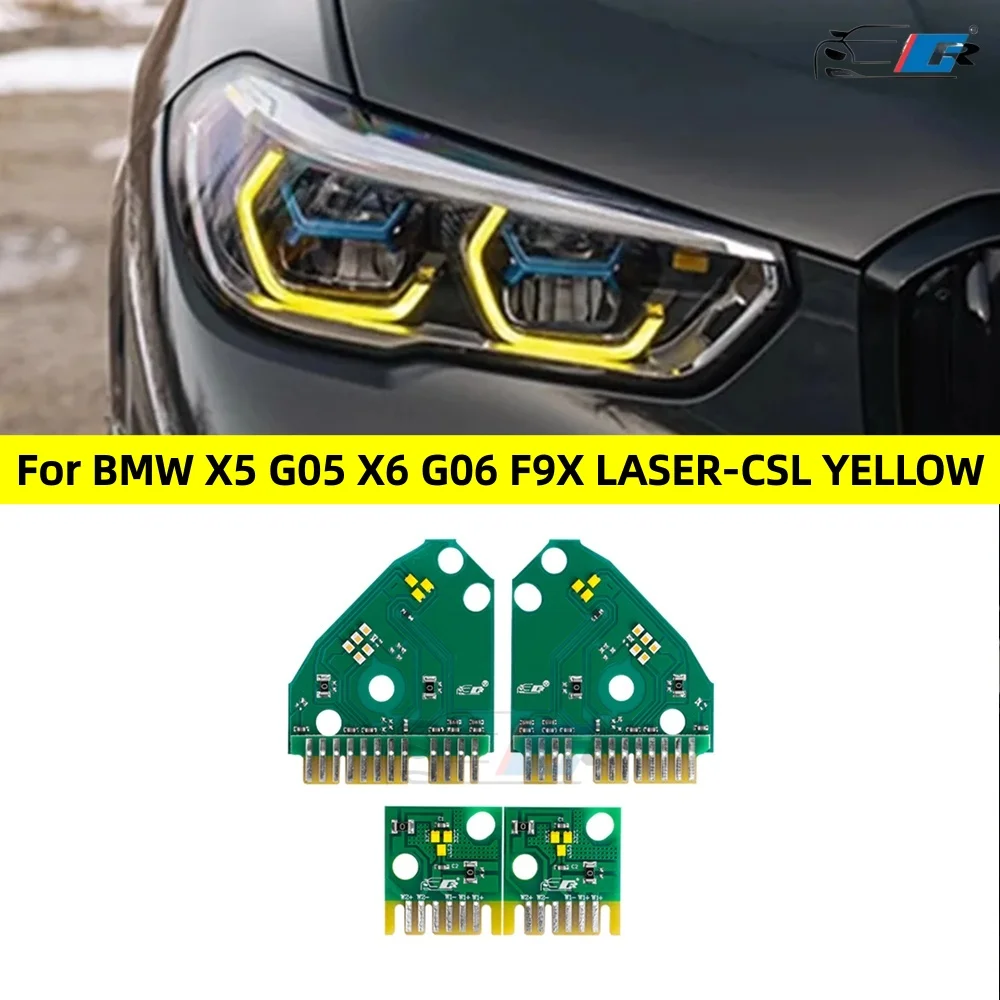 

Желтые модули DRL для BMW X5 G05 2019-2023, автомобильные фары, чип DRL, источник дневных ходовых огней, чип, автомобильные аксессуары