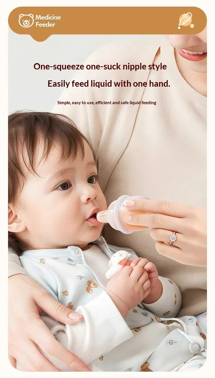 Baby Medicine Dispenser with Nipple – Infant Liquid Medicine Feeder for Newborn description 15