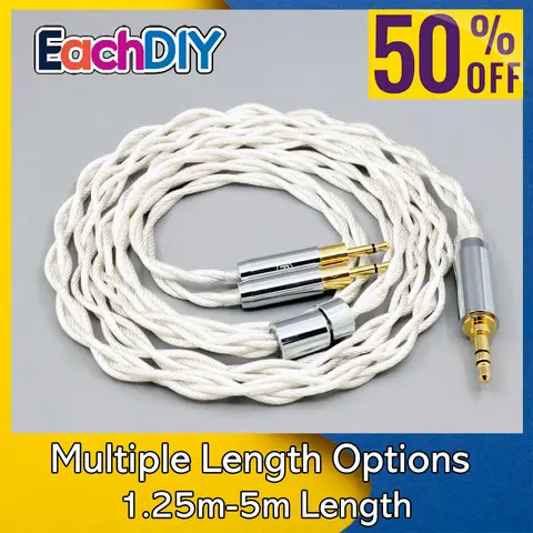 센하이저 HD700 헤드폰용 그래핀 7N OCC 은도금 타입2 이어폰 케이블 듀얼 2.5mm 핀 4 코어 1.75mm LN008139