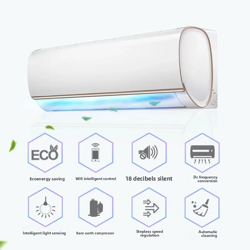 Midea Air Conditioner Wall-mounted 2P3p Variable Frequency Cooling Heating with WIFI Control 6-Year Warranty Energy Efficient