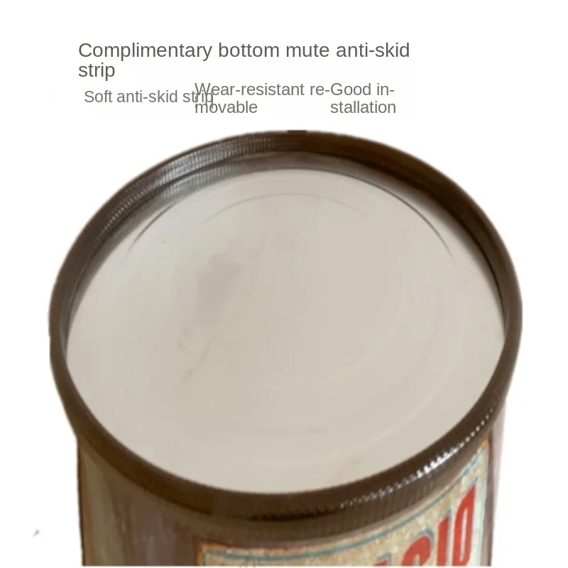 OMGD Paint Bucket Industrial Style Stool Creative Storage Iron Barrel Stool Storage Stool Vintage Iron Round Barrel Stool image 3