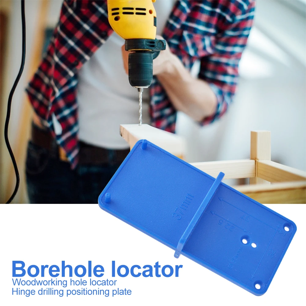 النجارة المفصلي ثقب الحفر محدد خزانة نافذة الباب دليل ثقب الحفر أداة #4