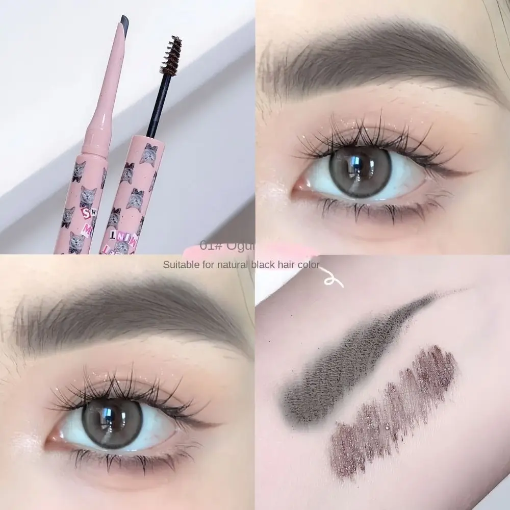 Stylo à sourcils sauvages à double tête, séchage rapide, forme de rasoir naturel, crayon à sourcils, longue durée, étanche, stylo à sourcils 3D