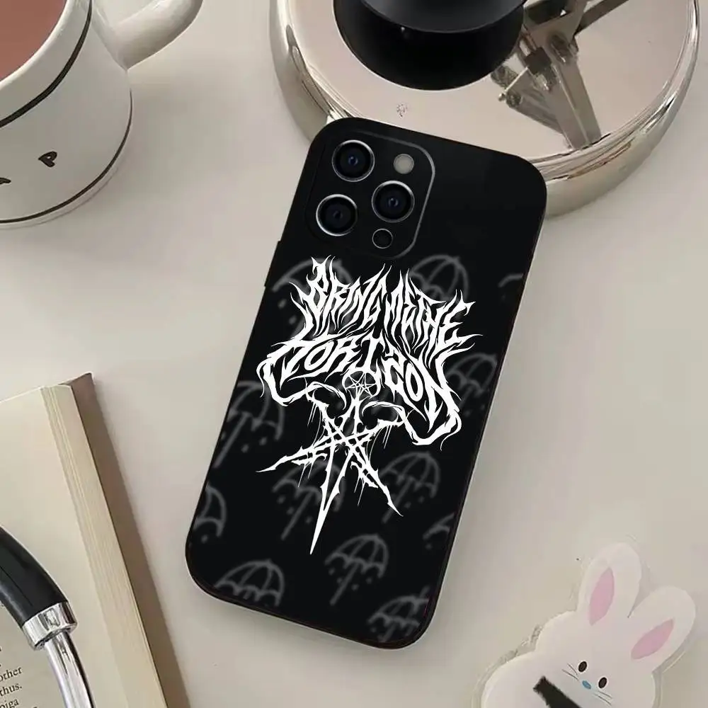 حافظة هاتف Bring Me The H-Horizons BMTH لهاتف iPhone17,16,15,14,13,12,11 Plus، Pro Max غطاء أسود ناعم #2