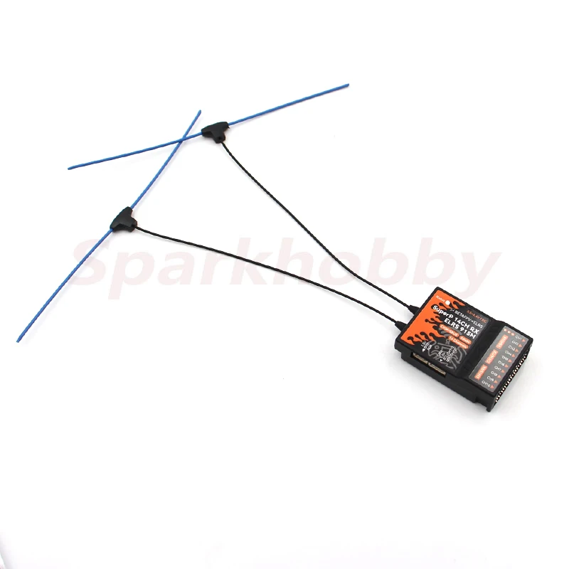 BETAFPV SuperP 14CH PWM Diversity Receiver ELRS 2.4Ghz/915MHz with Dual Antenna Dual Reception For RC aircraft Cars Boats Drones