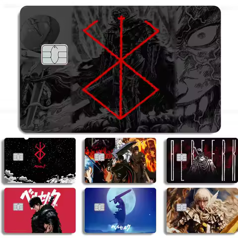 Anime Berserk Gut Cartoon Anmie Sticker Film Skin Cover For Credit Card Debit Bank Card Front