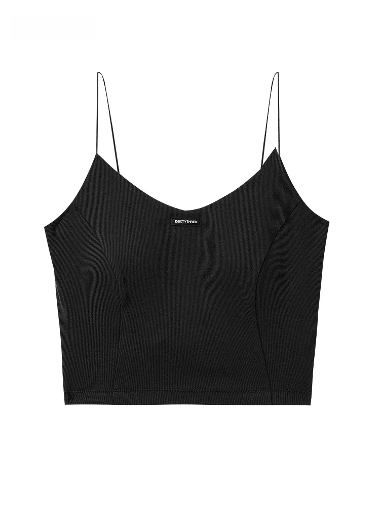 

D63 Women's Summer New ort Strapl Vest Inteated Chest Pad Beautiful Ba Base irt Outerwear Cotton Polyester Spandex